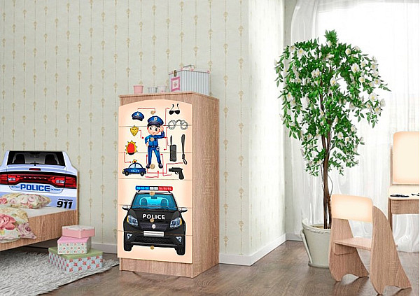 Детская комната Вальтер Полиция №1 Венге светлый Детская комната Вальтер Полиция №1 Венге светлый-2