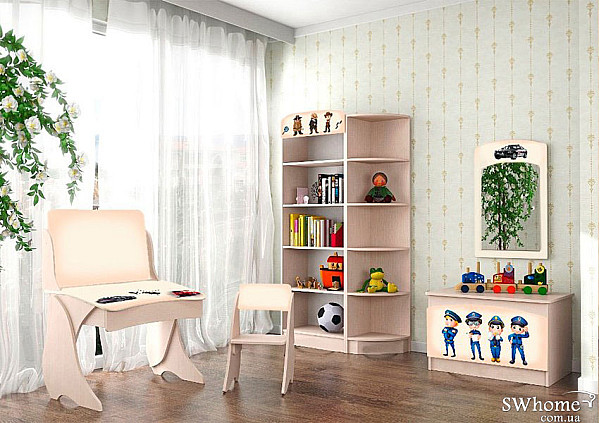 Детская комната Вальтер Полиция №1 Венге светлый Детская комната Вальтер Полиция №1 Венге светлый-3