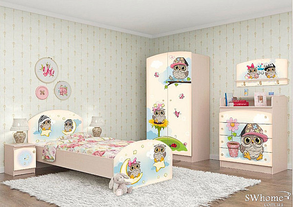 Дитяча кімната Вальтер Сови Венге світлий Дитяча кімната Вальтер Сови Венге світлий-1