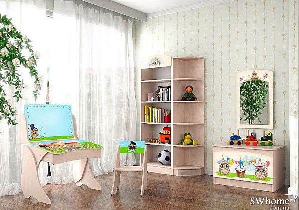 Дитяча кімната Вальтер Сови Венге світлий Дитяча кімната Вальтер Сови Венге світлий-2