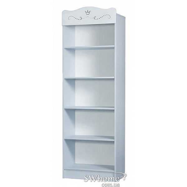 Стелаж книжковий Вальтер Swarovski Корона Білий-0