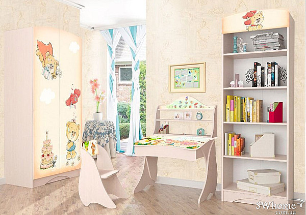 Детская комната Вальтер Мишка Хеппи Венге светлый-1