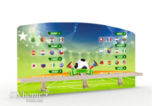 Вішалка з полицею Вальтер Футбол №1 Венге світлий-0