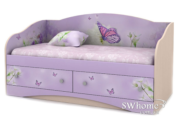 Детский диван Вальтер Природа с 2 ящиками Венге светлый Детский диван Вальтер Природа с 2 ящиками Венге светлый-0