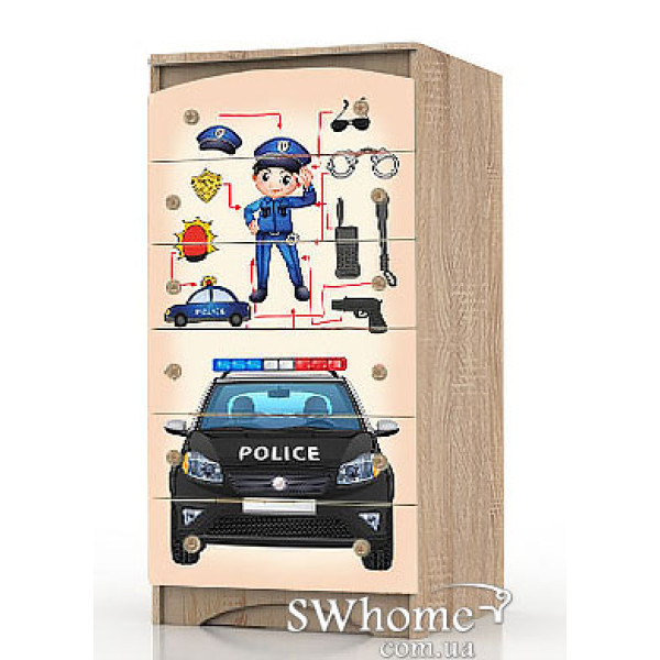 Комод високий Вальтер Поліція Дуб сонома Комод високий Вальтер Поліція Дуб сонома-0