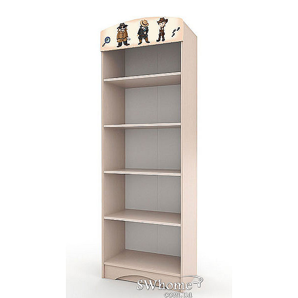 Стелаж книжковий Вальтер Поліція Венге світлий-0