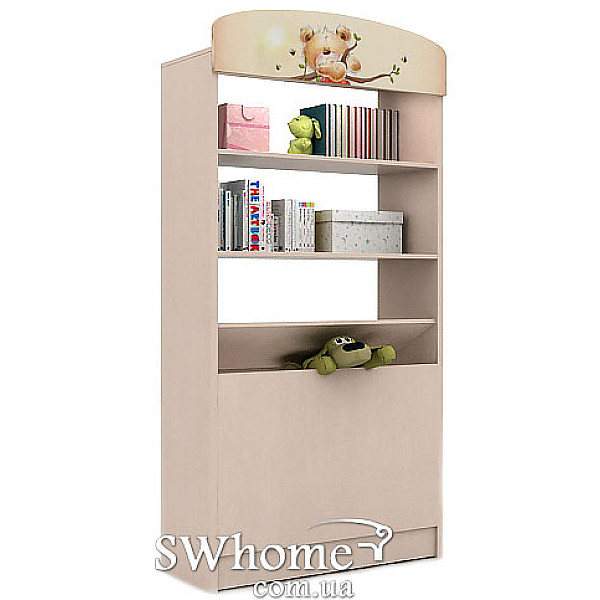 Стеллаж Мишка c букетом Венге светлый Стеллаж Мишка c букетом Венге светлый-0