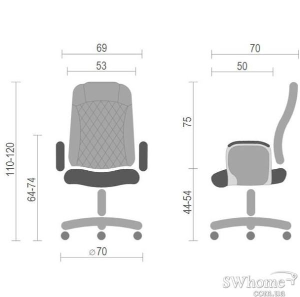 Крісло Армінг АКЛАС CH SR Коричневий-3