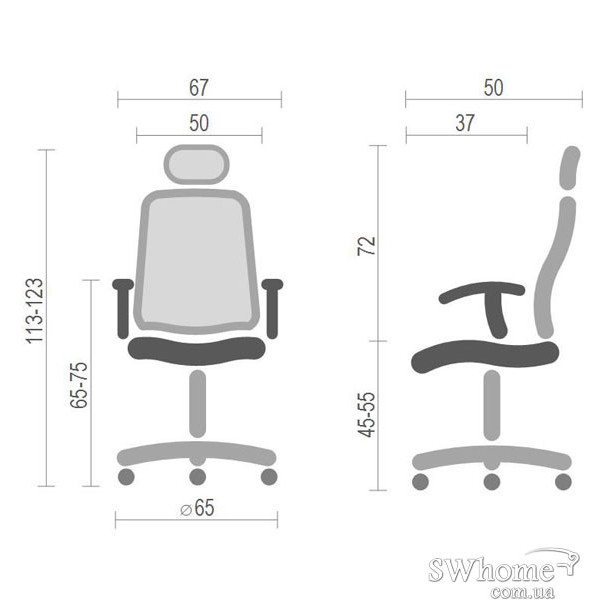 Крісло Авангард АКЛАС CH SR Чорний Крісло Авангард АКЛАС CH SR Чорний-3