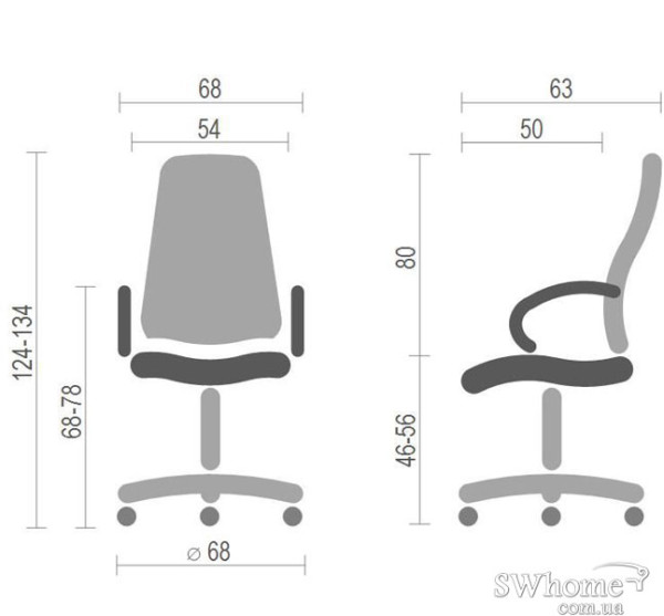 Крісло Брістон АКЛАС AL MB Коричневий Крісло Брістон АКЛАС AL MB Коричневий-3