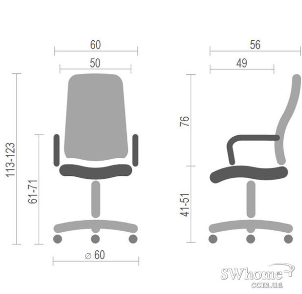 Кресло Генри АКЛАС CH TILT Черный Кресло Генри АКЛАС CH TILT Черный-3