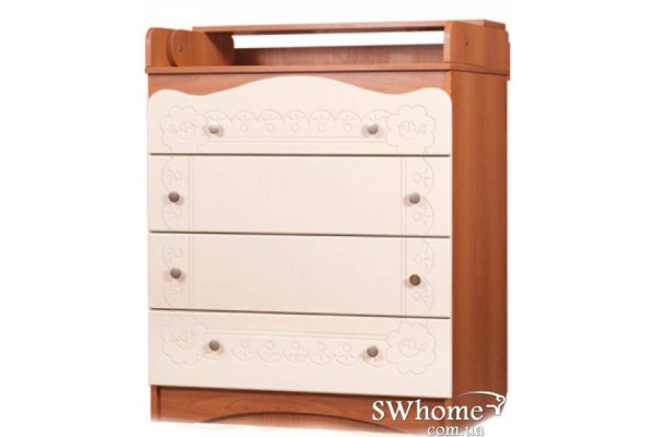 Пеленальний комод Вальтер Незнайка Вишня - ваніль-1