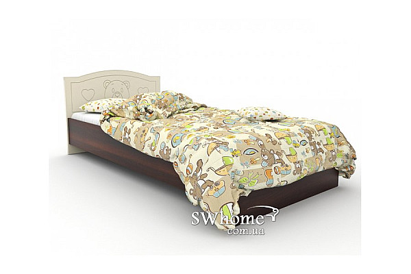 Ліжко Вальтер Ведмедик Горіх темний - ваніль-1