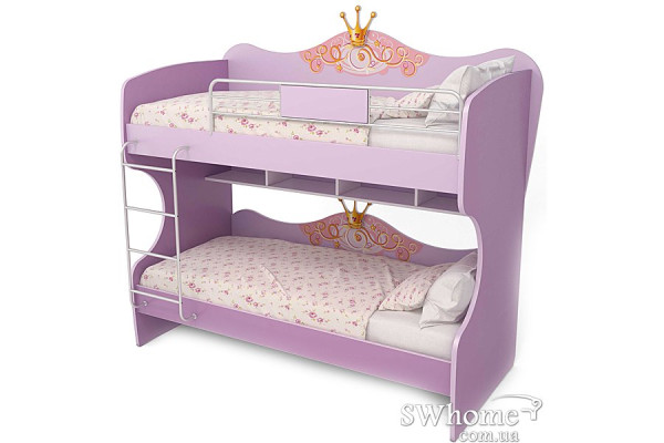 Двоярусне ліжко Бриз Cinderellа Сn-12 Бузкове-1