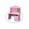 Письмовий стіл Бриз Pink Pn-08-2 Рожевий-1-thumb