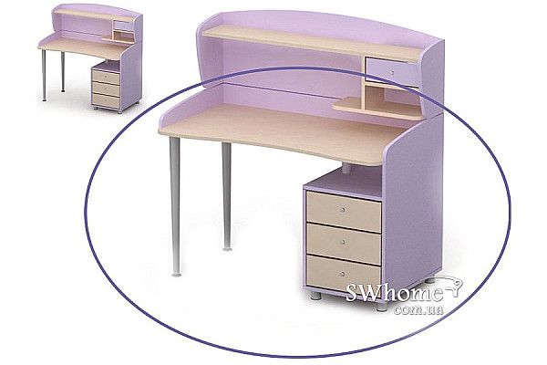 Письменый стол Бриз Silvia Si-08-2 Сиреневый Письменый стол Бриз Silvia Si-08-2 Сиреневый-1