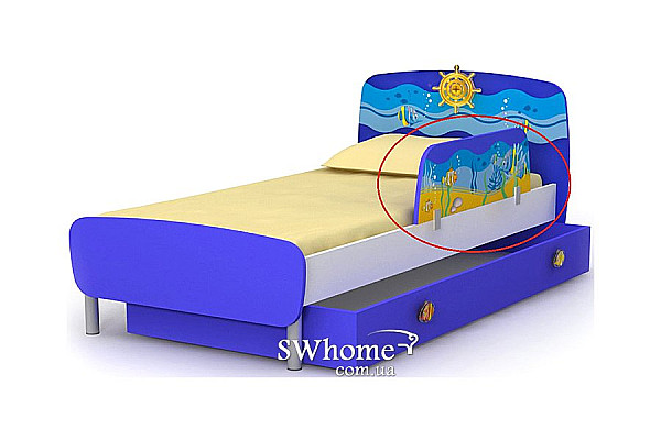 Защитная боковина к кровати Бриз Ocean Оd-20 Синий-1