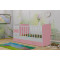 Дитяче ліжечко-трансформер Oris Maya Біло-рожеве-0-thumb