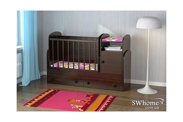 Дитяче ліжечко-трансформер Oris Marica Сосна лоредо темний-1