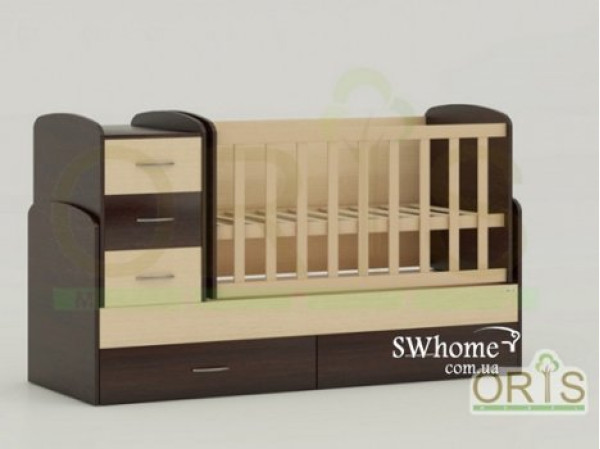 Детская кроватка-трансформер Oris Maya Комбинированная-0