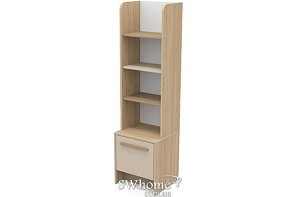 Книжный шкаф Бриз Акварели Кв - 05 Коричневый-1