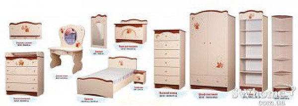 Детская комната Вальтер Феи в облаках Венге светлый-0