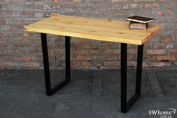 Стол EcoWalnut с ровными краями Сосна-0