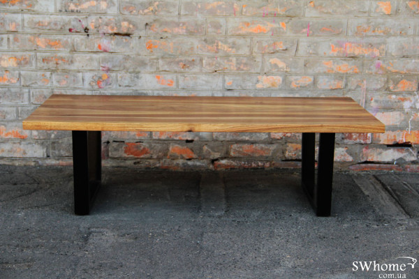 Кавовий стіл EcoWalnut з рівними краями Горіх-2