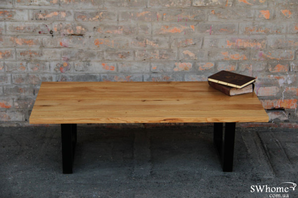 Кавовий стіл EcoWalnut з рівними краями Дуб-5