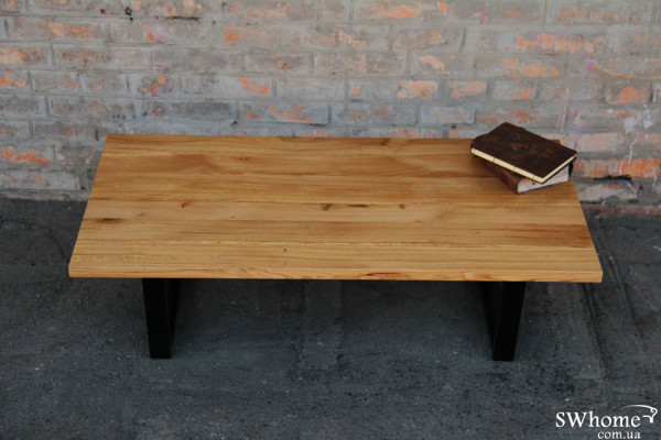 Кавовий стіл EcoWalnut з рівними краями Дуб-1