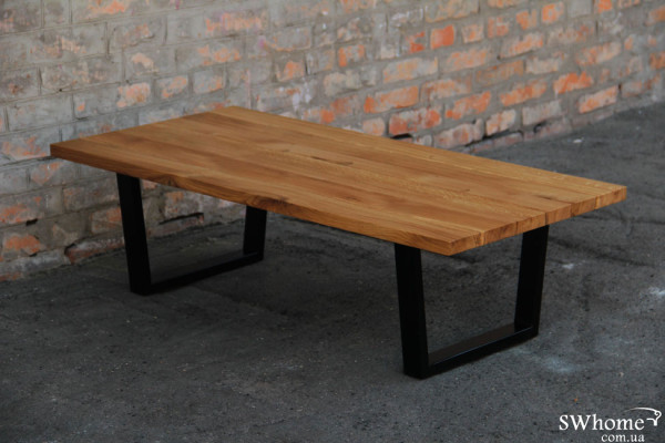 Кавовий стіл EcoWalnut з рівними краями Дуб-4