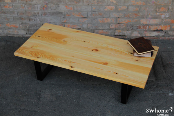 Кофейный стол EcoWalnut с ровными краями Сосна-2