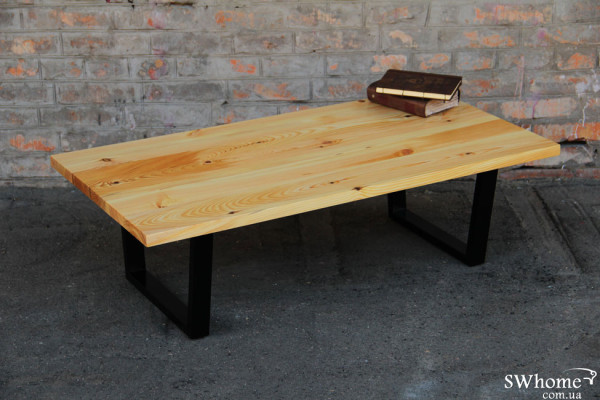 Кофейный стол EcoWalnut с ровными краями Сосна-3
