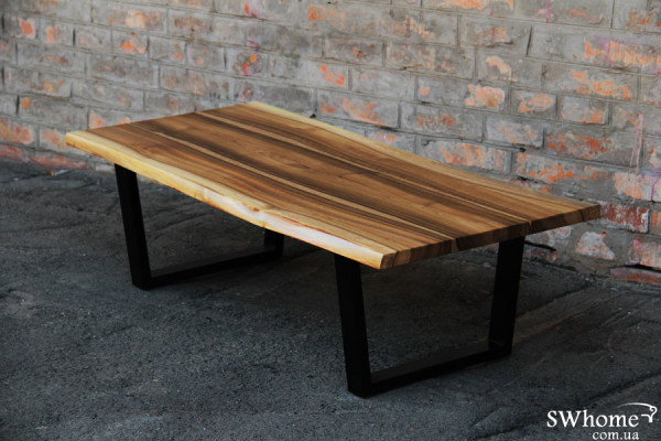 Кавовий стіл EcoWalnut із живими краями Сосна-2