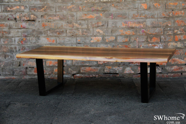 Кавовий стіл EcoWalnut із живими краями Сосна-3