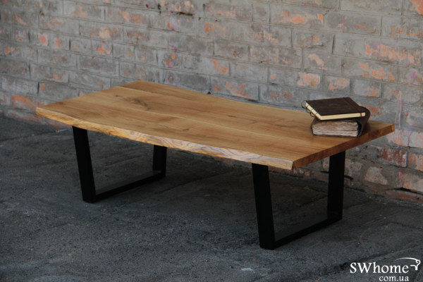 Кофейный стол EcoWalnut с живыми краями Дуб-1