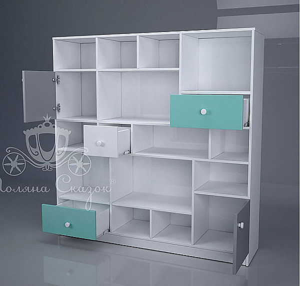 Стелаж Абстракція Поляна казок Містечко-0