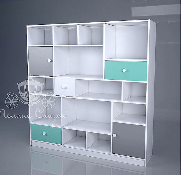 Стелаж Абстракція Поляна казок Містечко-1