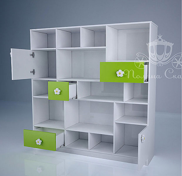 Стеллаж Абстракция Поляна сказок Ромашковое поле-1