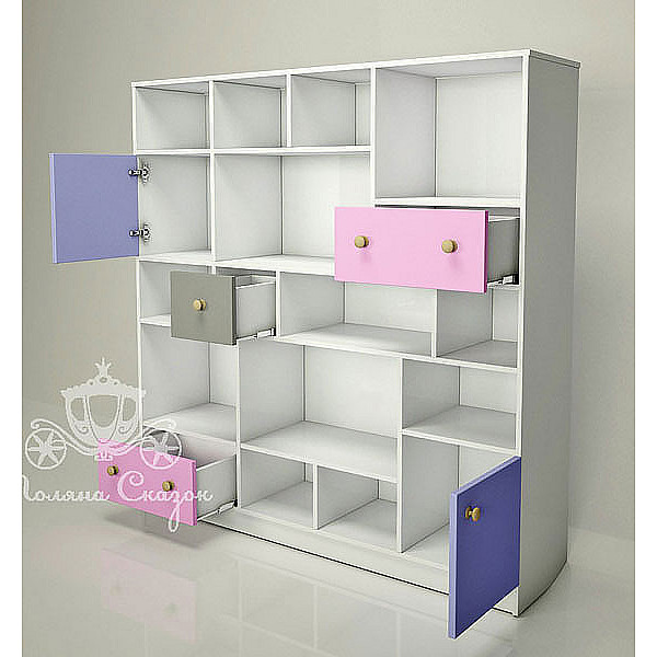 Стеллаж Абстракция Поляна сказок City-1