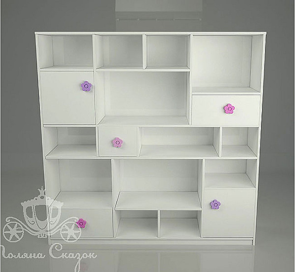 Стеллаж Абстракция Поляна сказок Цветочная поляна-1