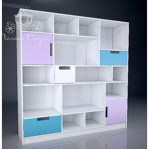 Стелаж Абстракція Поляна казок Замок Стелаж Абстракція Поляна казок Замок-1