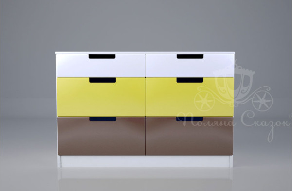 Комод широкий 6 ящиків Поляна казок Рідний край Комод широкий 6 ящиків Поляна казок Рідний край-1