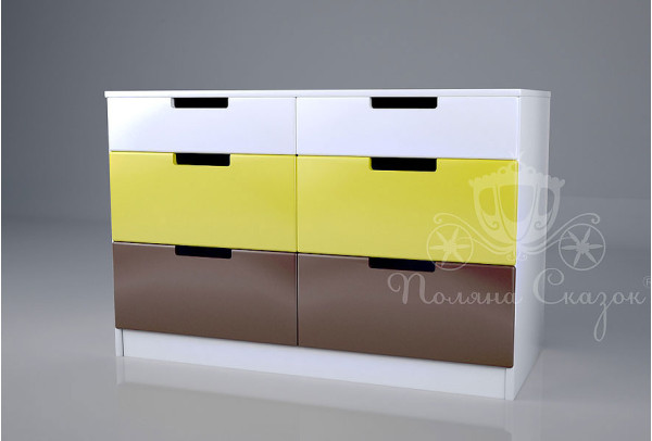 Комод широкий 6 ящиків Поляна казок Рідний край Комод широкий 6 ящиків Поляна казок Рідний край-0