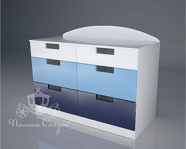Комод широкий 6 ящиков Поляна сказок Морячок-0