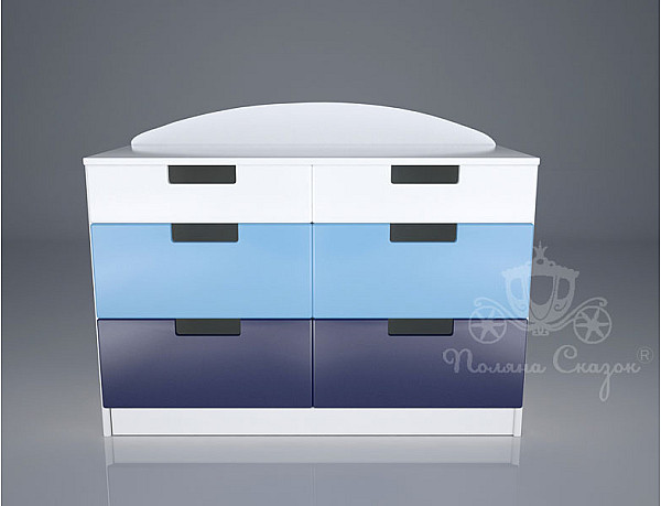 Комод широкий 6 ящиков Поляна сказок Морячок-1