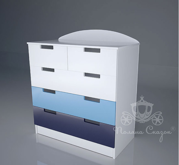 Комод высокий 5 ящиков Поляна сказок Морячок-0