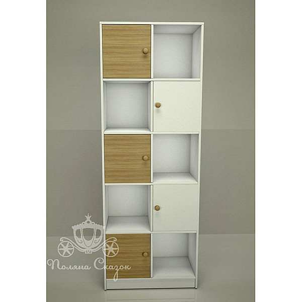 Стеллаж Шахматка Поляна сказок City white-1