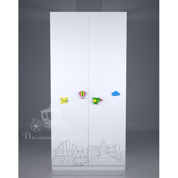 Шкаф двухстворчатый Поляна сказок Городок Шкаф двухстворчатый Поляна сказок Городок-1
