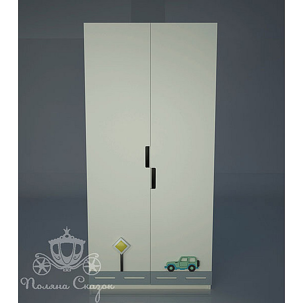 Шкаф двухстворчатый Поляна сказок Грузовичок-1